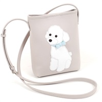 ショルダーバッグ（トイプードル）(ライトグレー／ホワイト【入荷予定日：1月25日】)