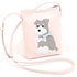 ショルダーバッグ（ミニチュア・シュナウザー）(ピンク／グレー)