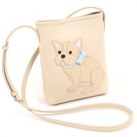 ショルダーバッグ（フレンチブル）(ライトベージュ／ベージュ)