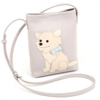 ショルダーバッグ（チワワ）(ライトグレー／ベージュ【入荷予定日：1月25日】)