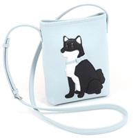 ショルダーバッグ（柴犬）(アイスブルー／ブラック【入荷予定日：1月25日】)