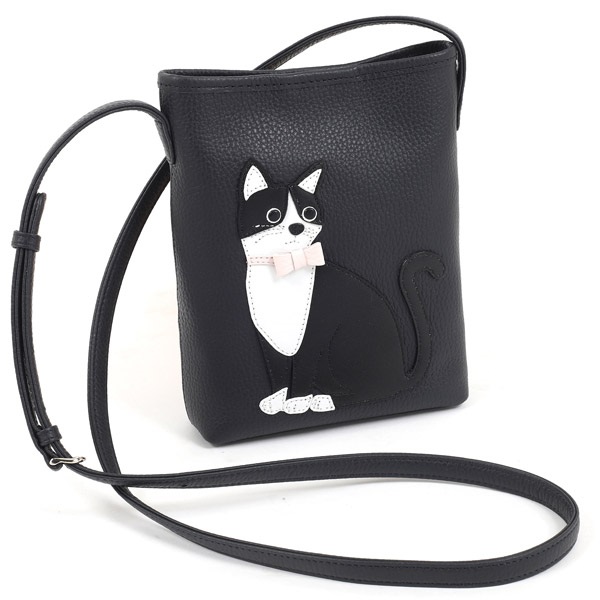 ショルダーバッグ（ネコ）(ダークブルー／ブラック)