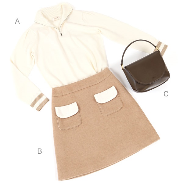 キタムラ コーディネート福袋2026【大人カジュアル】((A)アイボリー　(B)ベージュ　(C)チョコ-S(36))