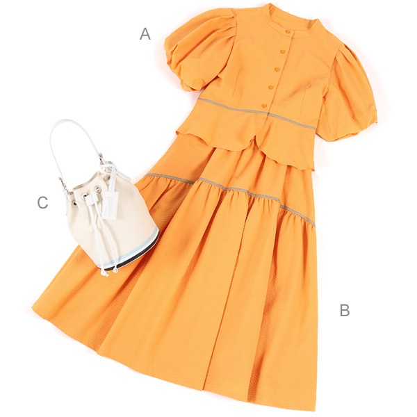 キタムラ コーディネート福袋2026【大人フェミニン】((A)オレンジ　(B)オレンジ　(C)アイボリー-S(36))