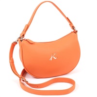 ２ｗａｙハンドバッグ(オレンジ／ホワイトステッチ)