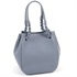 ハンドバッグ(ブルーグレー／ホワイトステッチ)