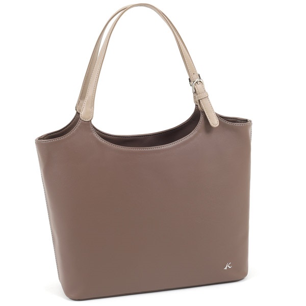 キタムラの　セミショルダーカゴバッグ　チョコ キタムラの セミショルダーカゴバッグ チョコ セミショルダー