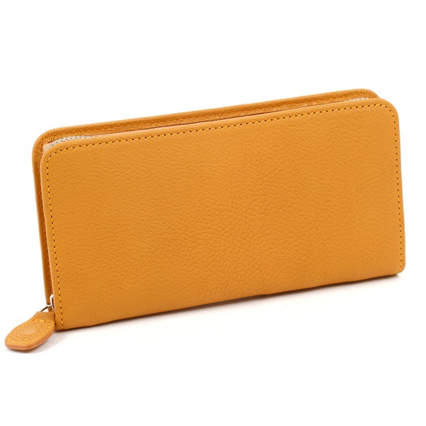 長財布(キャメル／オレンジステッチ)