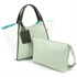 セミショルダーバッグ(ミント／ホワイト)