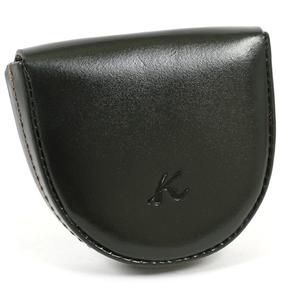 小銭入れ(ダークグリーン／ゴールドステッチ)