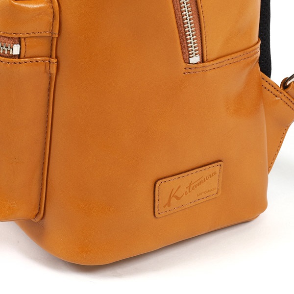 キタムラ Kitamura リュック 新品 未使用キャメル色レザーバックパック キタムラ Kitamura リュック 新品 未使用キャメル色レザーバック