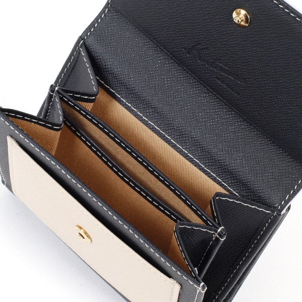 箱付 美品 キタムラ kitamura レザー 折り財布 財布 本革 レザー 黒 二折財布｜キタムラオンラインショップ