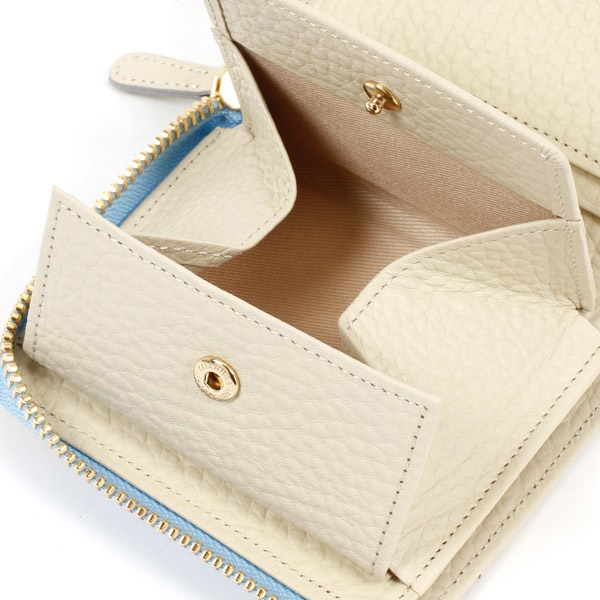 未使用　KITAMURA　二つ折り財布　財布　コンパクトウォレット　ベージュ 二折財布｜キタムラオンラインショップ