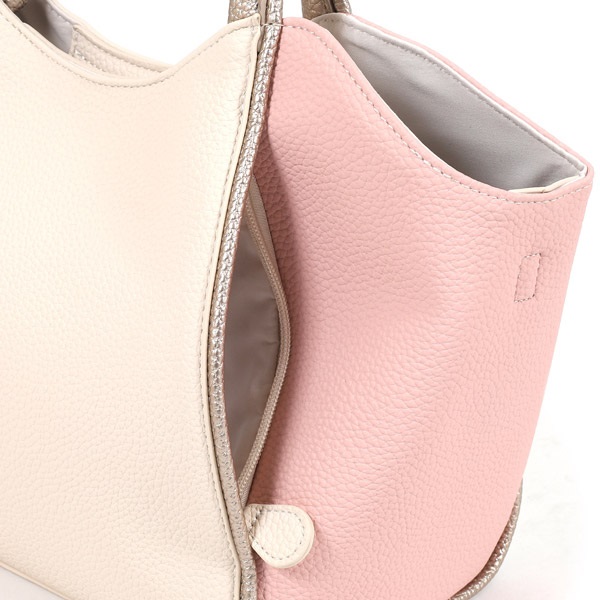 キタムラ　ハンドバッグ キタムラ］トートバッグ Z－0556 ダークブルー／ホワイトステッチ