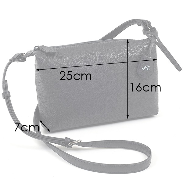 グレー 光沢 ショルダーバッグ Lee別注】撥水キルトスクエアショルダー